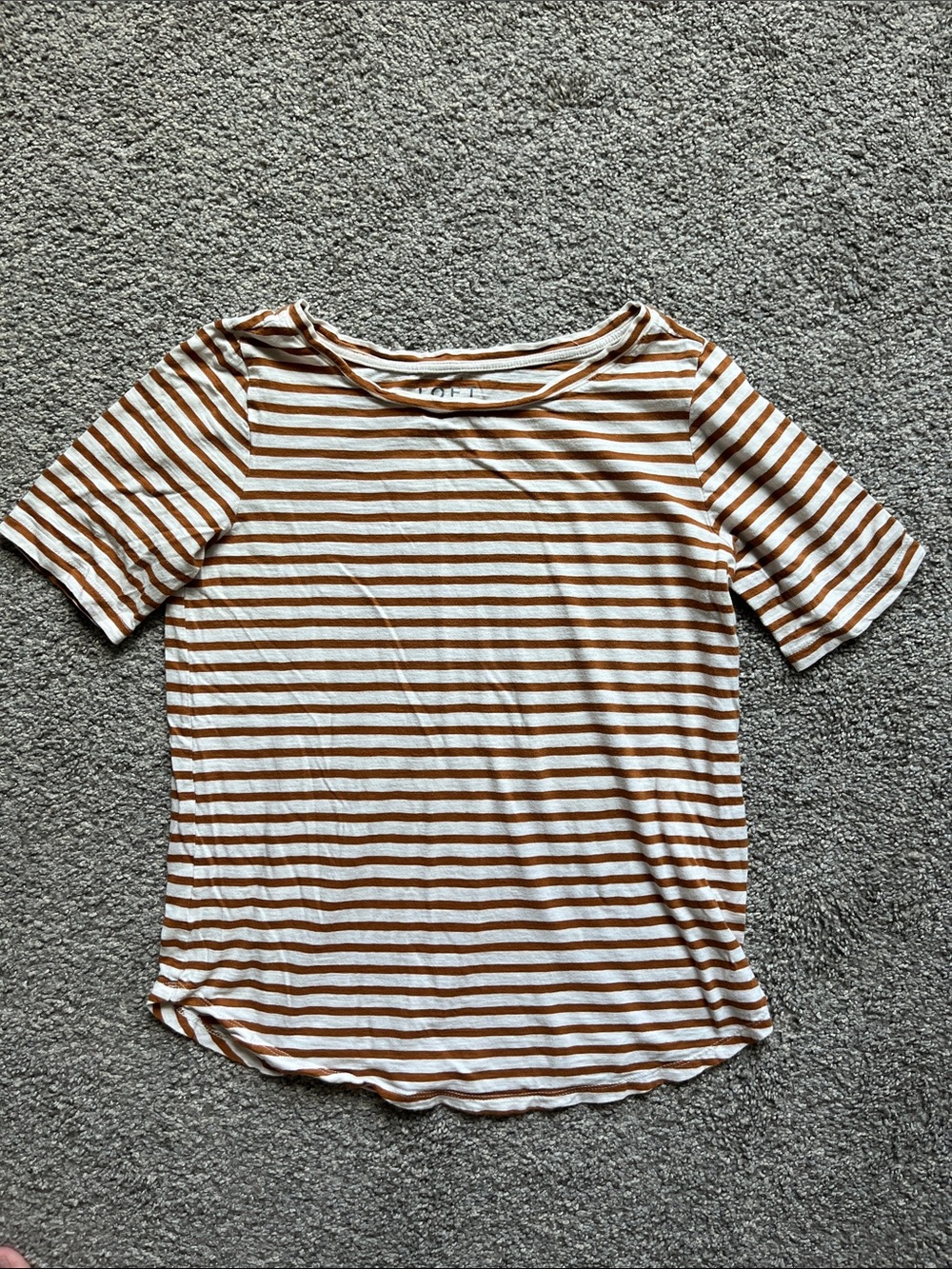 LOFT striped boat-neck shirt